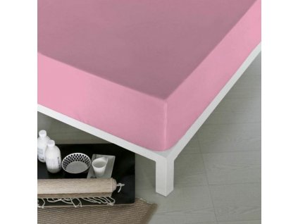 Prostěradlo Naturals Růžová (Rozměry Wide single bed (100 x 200 cm))