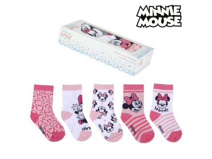 Dětské ponožky Minnie Mouse Vícebarevná (5 párů) (Velikost nohy 15-16)