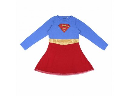 Dětské šaty Superman Modrá Červená 8 let (Velikost 8 let)