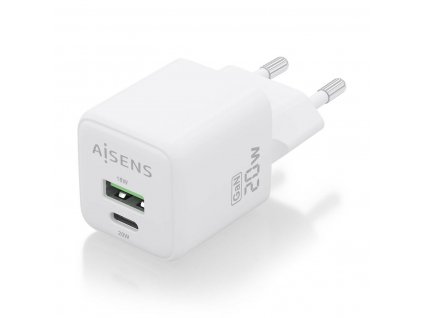 3001432 nabijacka do siete aisens asch 20w2p010 w usb c usb a biela 20 w