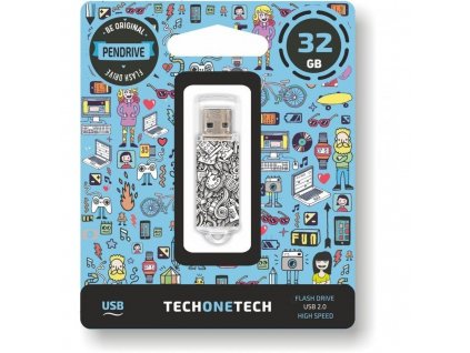 3001477 usb flash disk tech one tech art deco usb 2 0 32 gb