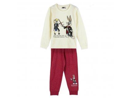 Dětské pyžamo Warner Bros Bavlna Červená Béžová (Velikost 8 let)