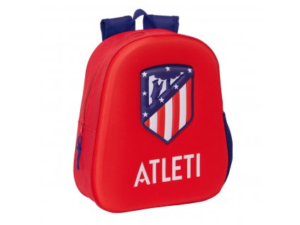 3004519 detsky batoh atletico madrid 3d cervena 27 x 33 x 10 cm