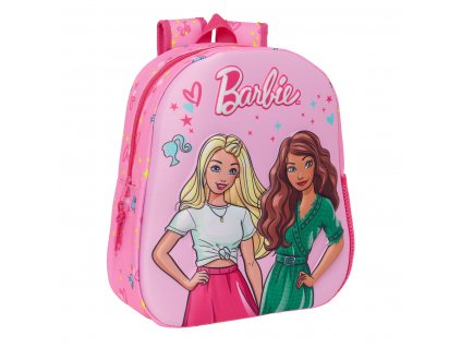 3004516 detsky batoh barbie 3d ruzova fuchsiova 27 x 33 x 10 cm