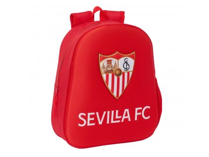 3004507 detsky batoh sevilla futbol club 3d cervena 27 x 33 x 10 cm