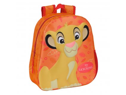 3004486 detsky batoh the lion king 3d oranzova 27 x 33 x 10 cm