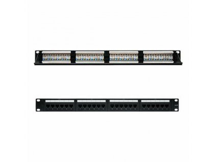 3003181 patch panel 24 portov utp kategoria 6 nanocable 10 21 3124 19 rj45 cierna