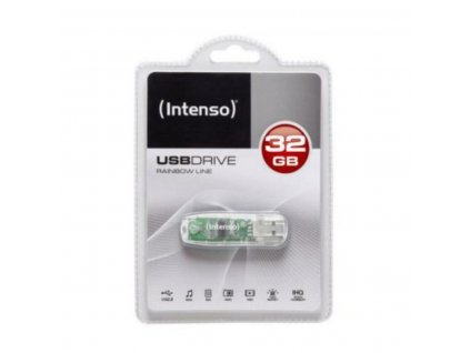 3005950 usb flash disk intenso rainbow line 32 gb transparentna 32 gb usb flash disk