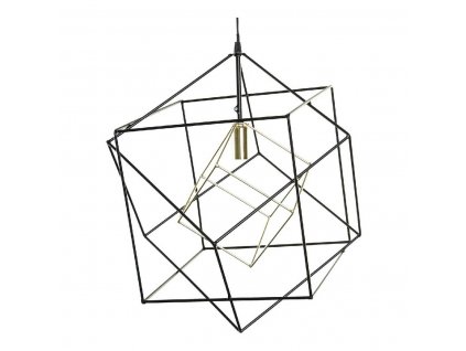 3006290 stropne svetlo dkd home decor cierna kov 25w 220 v zlata 52 x 52 x 53 cm