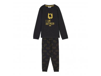 Dětské pyžamo Batman Šedá Tmavě-šedá S17010 (Velikost 7 let)