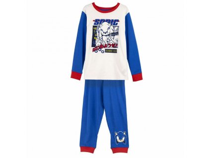 Dětské pyžamo unisex Sonic Bavlna Modrá Vícebarevná (Velikost 10 let)