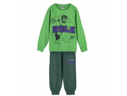 Dětské pyžamo unisex The Avengers Bavlna Zelená (Velikost 3 roky)
