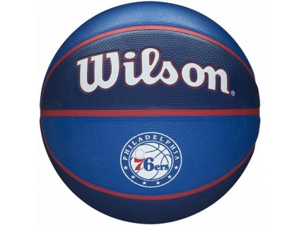 3008534 basketbalova lopta wilson nba tribute philadelphia jednotna velkost modra