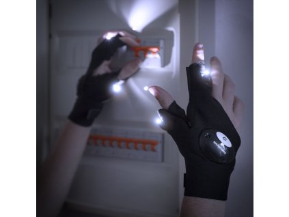 3009701 rukavice s led osvetlenim gleds innovagoods 2 ks