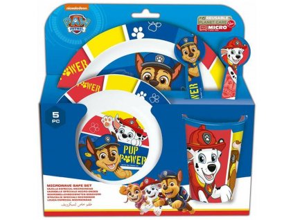 3011438 detska jedalenska suprava na piknik the paw patrol pup power polypropylen vhodny do mikrovlnky