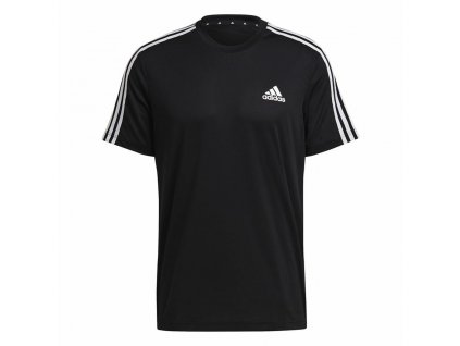 Pánské triko s krátkým rukávem Adidas Aeroready D2M Sport Černá (Velikost L)