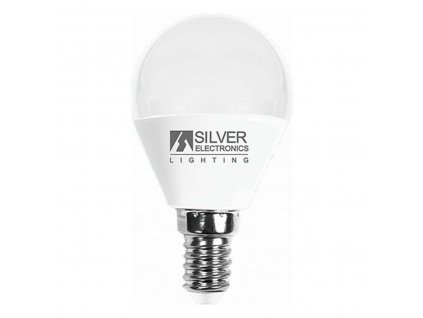Sférická LED Žárovka Silver Electronics E14 7W Teplé světlo (Vyberte možnost 3000K)