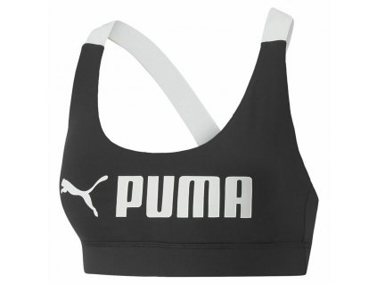 Sportovní podprsenka Puma Vícebarevná Černá Bílá (Velikost L)