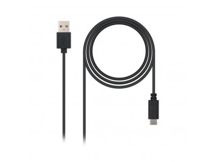 Kabel USB A na USB C NANOCABLE 10.01.210 Černá (Rozměr 2 m)