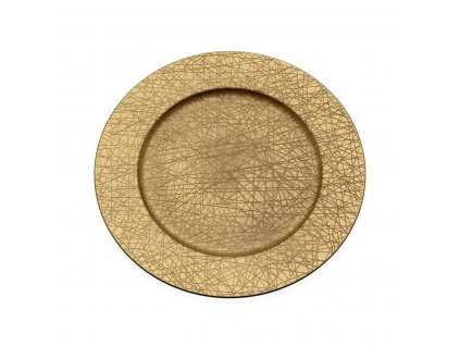 3013802 plytky tanier versa polypropylen zlata 33 x 33 cm