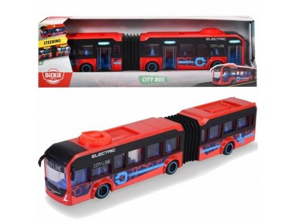 3014558 autobus dickie toys city bus cervena 43 x 5 6 x 13 cm