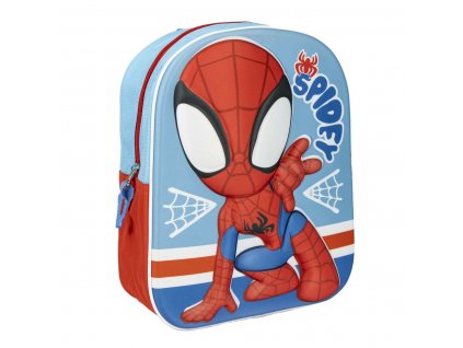 3014942 detsky batoh spidey 3d modra cervena 25 x 31 x 10 cm