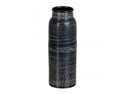 3015494 vaza aluminium cierna 9 x 9 x 25 5 cm