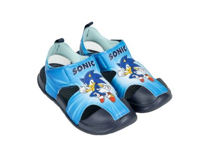 Dětské sandály s uzavřenou špičkou Sonic Tmavě modrá Velikost nohy: 31 (Veľkosť nohy 31)