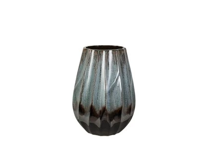 3203182 vaza romimex modra cierna keramicky