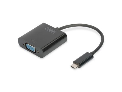 3295948 adapter usb c na vga digitus by assmann da 70853 cierna