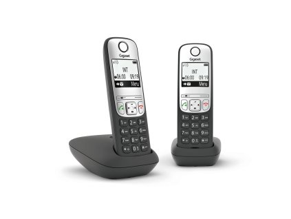 3295111 bezdrotovy telefon gigaset l36852 h2810 d201 cierna strieborna