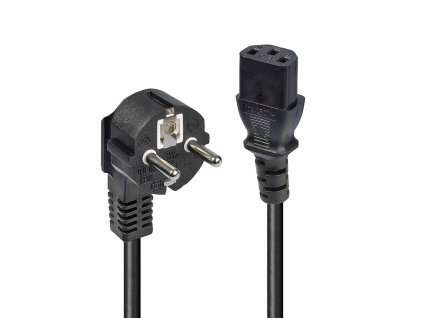 3295264 napajaci kabel k pc lindy 30336 male konektor 1 vidlica typu e f female konektor 1 iec c13 3 m