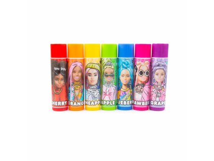 3304654 detsky balzam na pery barbie farebne sada 7 ks