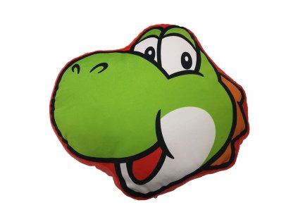 3304582 detsky dekoracny vankus super mario yoshi 3d polyester zelena 40 x 40 cm