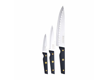 3299689 sada kuchynskych nozov bergner pro reeco bg41026dbl nerezova ocel abs strieborna tmavo modra 3 ks