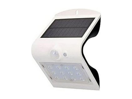 3299884 solarne vonkajsie svietidlo na stenu edm polypropylen aluminium biela 1 5 w 220 lm 4000 k