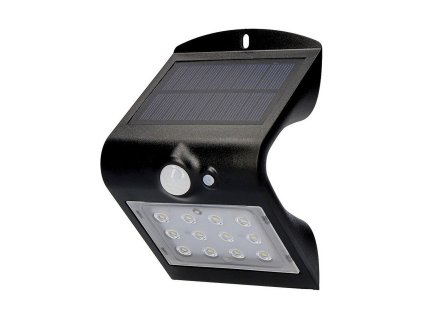 3299881 solarne vonkajsie svietidlo na stenu polypropylen edm cierna 1 5 w 220 lm 4000 k