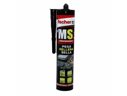 3301483 tesniaci tmel exterierovy fischer ms silikonovy cierna 290 ml