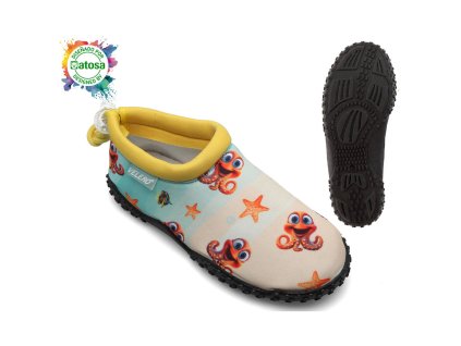 Dětská obuv do vody Chobotnice Vícebarevná Velikost nohy: 26 (Veľkosť nohy 26)