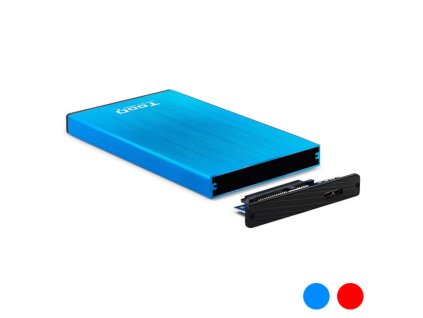 Box na pevný disk TooQ TQE-2527 2,5" USB 3.0 (Farba Modrá)
