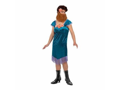 Kostým pre deti My Other Me Modrá Bradatá žena (Veľkosť M)