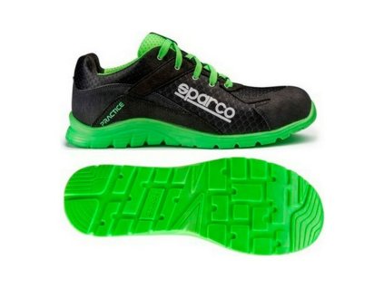 Bezpečnostná obuv Sparco Practice 07517 Čierna/Zelená (Veľkosť nohy 43)