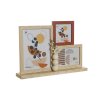 2987500 stojan na fotky home esprit drevo mdf sklo prirodna terakota 36 x 26 x 7 cm