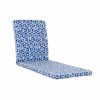 2988112 5 polster do hojdacej siete dkd home decor modra biela geometricky 190 x 60 x 5 cm