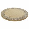 2994217 prestieranie okruhle dkd home decor prirodna cierna bambus 20 x 20 x 1 cm