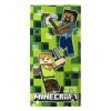 3001738 detska plazova osuska minecraft zelena 100 polyester 70 x 140 cm