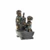 3003613 5 zahradna fontana dkd home decor bronz zivica chlapci 44 cm