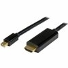3004864 video kabel prepajaci mini displayport male na hdmi male 2 m startech mdp2hdmm2mb 4k ultra hd