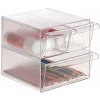 3007619 organizer na pisaci stol archivo 2000 priesvitny 3 zasuvky 19 x 15 x 15 cm