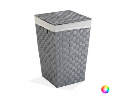 Szennyeskosár Textil (33 x 52 x 33 cm) Szürke (Szín Szürke)